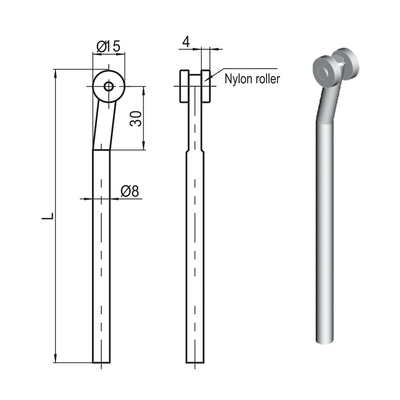 LG001 Nylon Rollerus coniungens Rod Lock Accessories