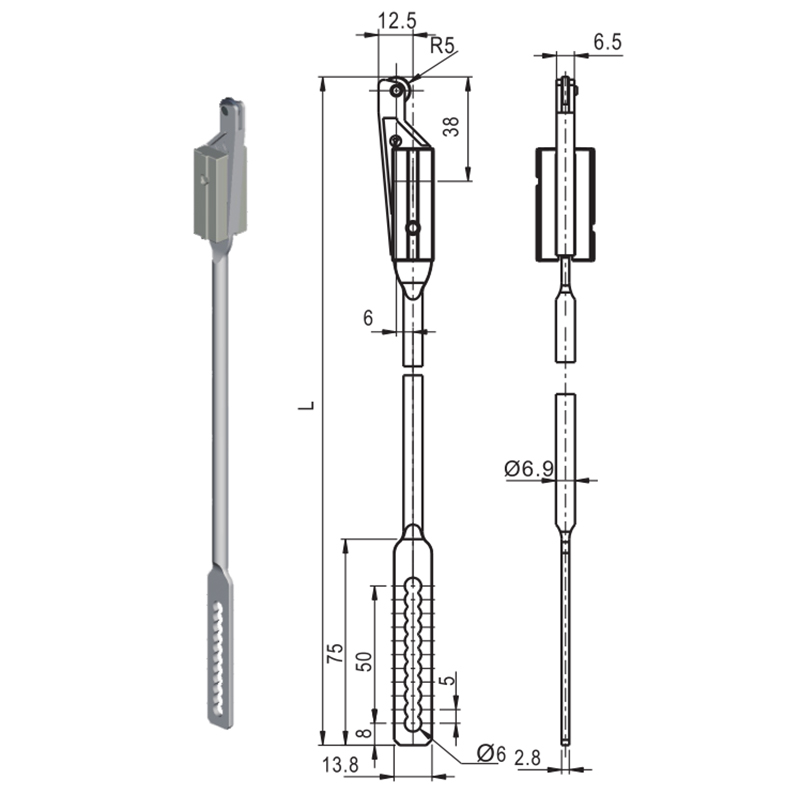 LG002-2 Connectens Rod Industrial Lock Accessories