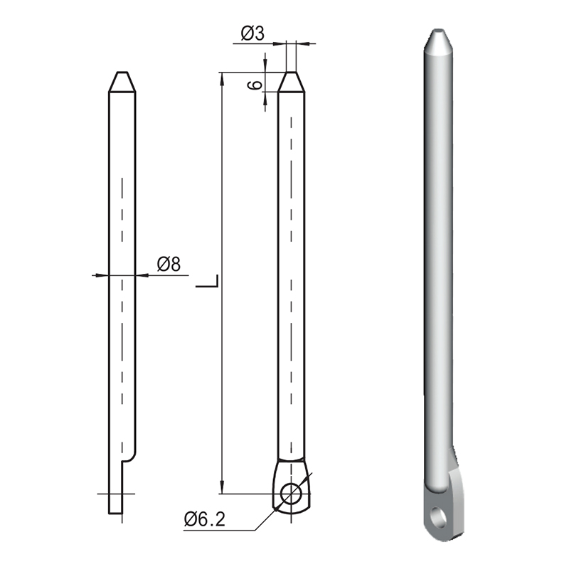 LG007-A Nylon Rollerus Industrial Connectens Rod Accessories